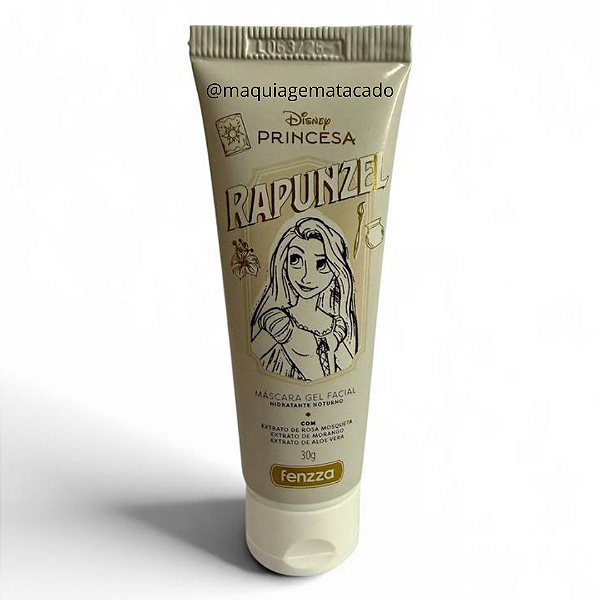 Máscara Gel Facial Hidratante Noturno Princesas Fenzza Rapunzel DIS248