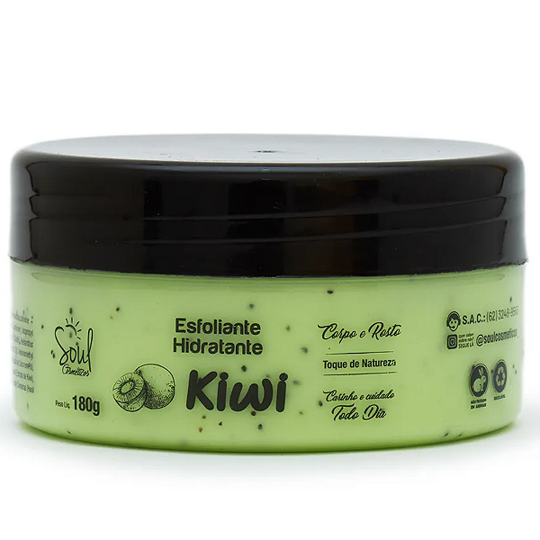 Esfoliante Hidratante de Kiwi Corpo e Rosto Soul Cosméticos 180g SL029