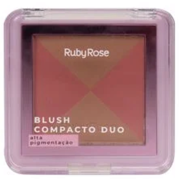 Blush Compacto Duo Ruby Rose HBF585 Cor DB01