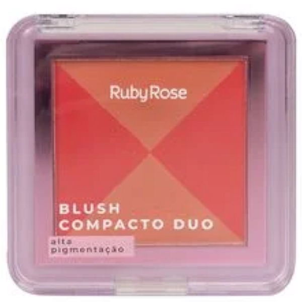 Blush Compacto Duo Ruby Rose HBF585 Cor DB02