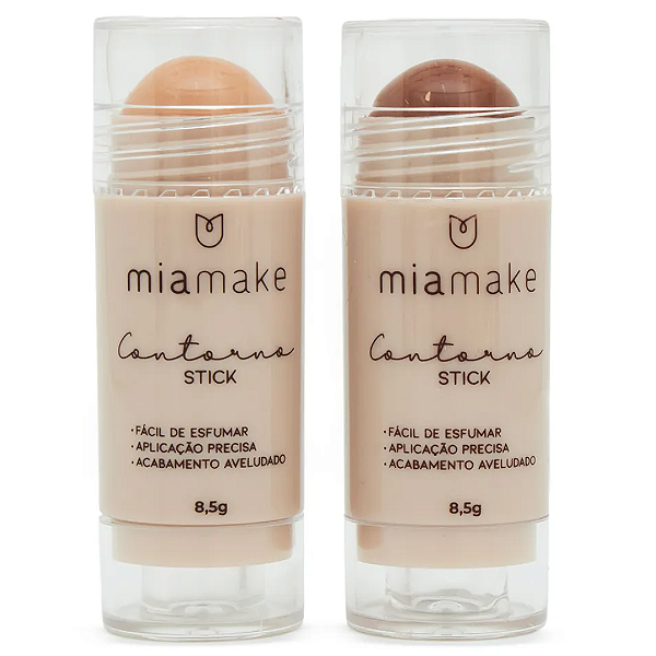 Kit 02 Unidades Contorno Stick Luz e Sombra Mia Make 504