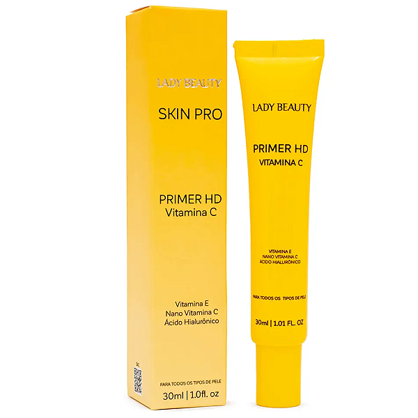 Primer HD Vitamina C Skin Pro Lady Beauty PRO18