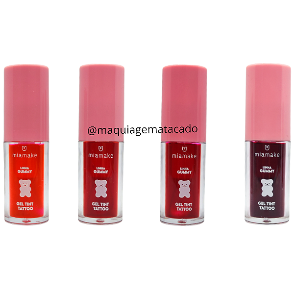 Kit 04 Unidades Gel Tint Tattoo Mia Make 411