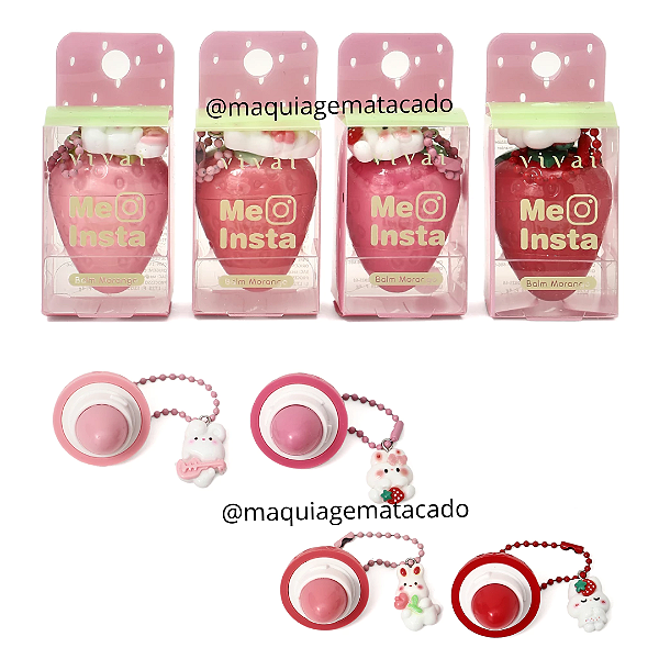 Kit 04 Unidades Balm Morango Me Insta Vivai 3365
