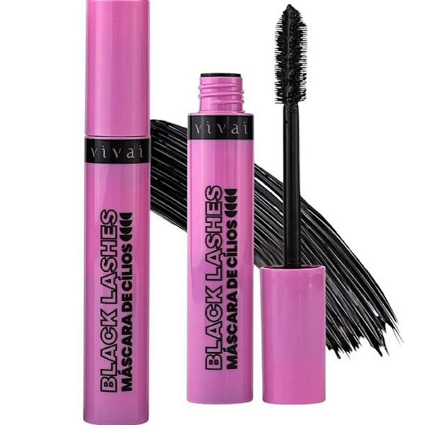 Máscara Para Cílios Black Lashes Vivai 2235