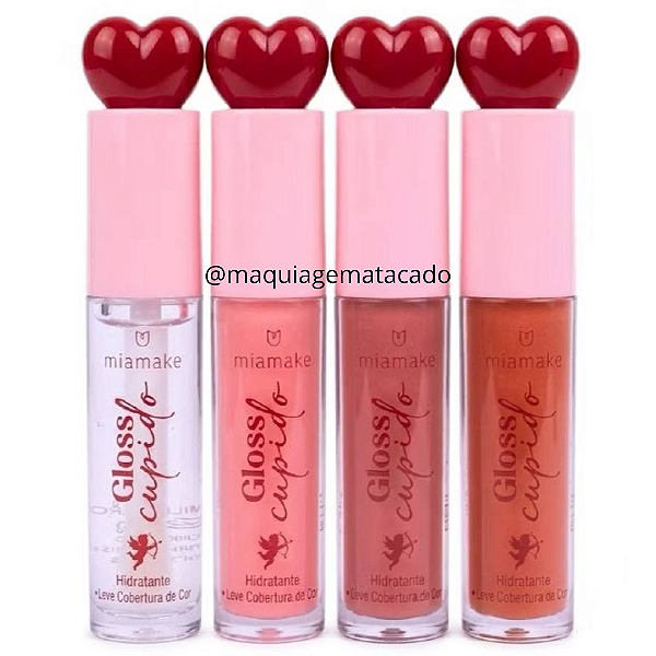 Kit 04 Unidades Gloss Hidratante Cupido Mia Make 615
