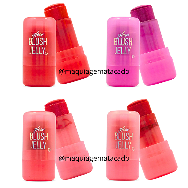 Kit 04 Unidades Blush Jelly Glow Multiuso Pink 21 CS6175