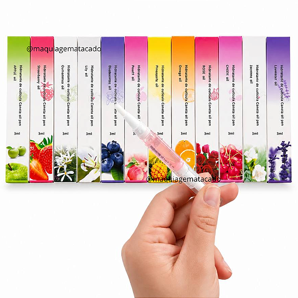 Caneta Óleo Hidratante de Cutícula Unha Aroma Aleatório Y006 - Unidade