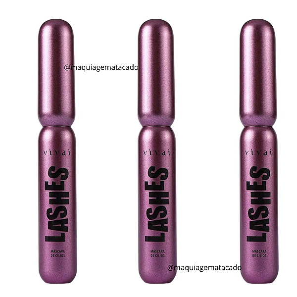 Kit 03 Unidades Máscara Para Cílios Lashes Vivai 2233