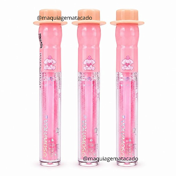 Kit 03 Unidades Lip Hidratante Volumoso Efeito Espelhado Lua e Neve LN09115