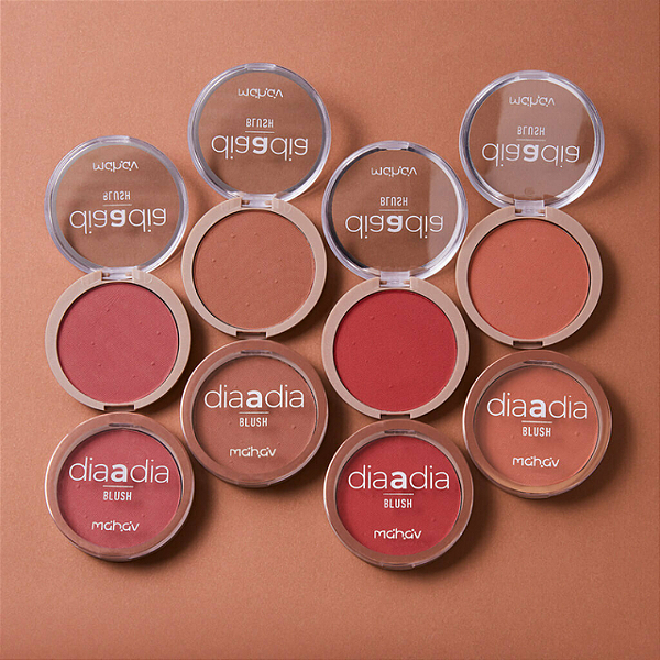 Kit 04 Unidades Blush Dia a Dia Matte Mahav BDD-MV-K2