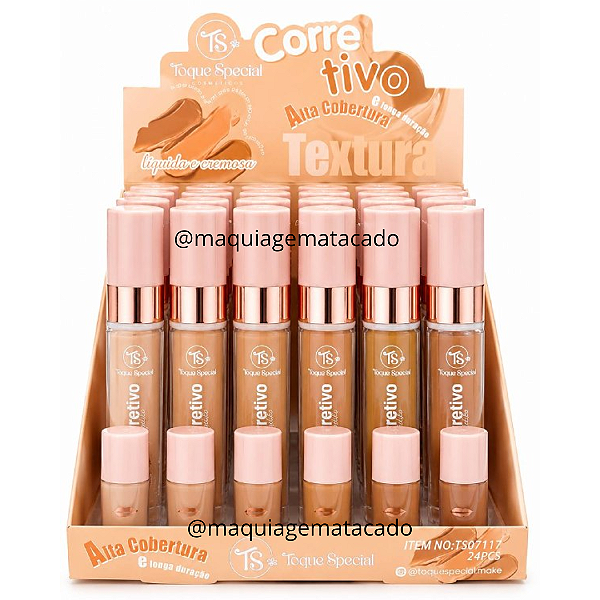 Corretivo Líquido Alta Cobertura Toque Special TS07117 Atacado Box 24 Unidades