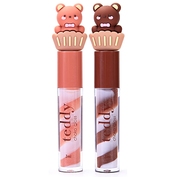 Kit 02 Unidades Choco Gloss Teddy Vivai 3271
