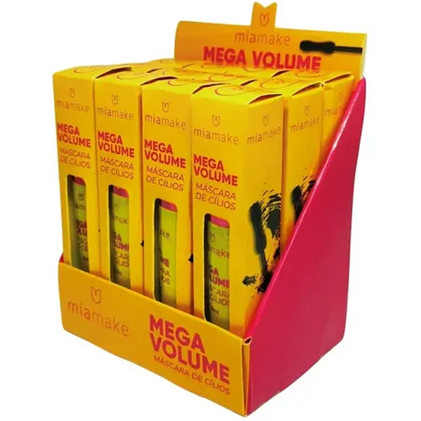 Máscara Para Cílios Mega Volume Peel Off Mia Make 598 Rímel Atacado Box 12 Unidades