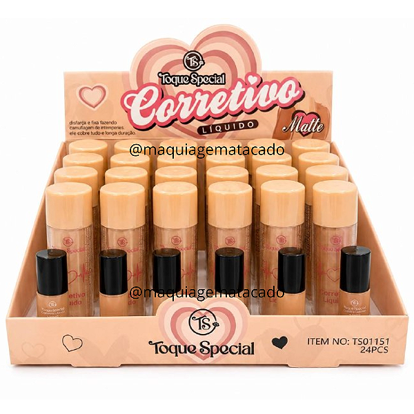 Corretivo Líquido Matte Toque Special TS01151 Atacado Box 24 Unidades