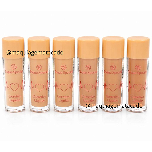 Kit 06 Unidades Corretivo Líquido Matte Toque Special TS01151