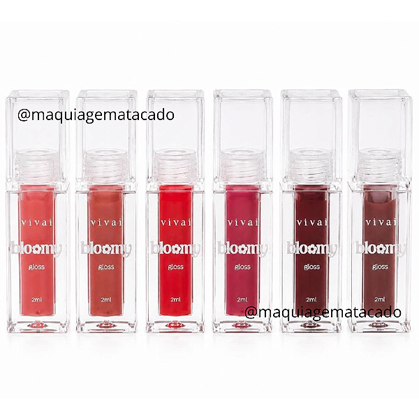 Kit 06 Unidades Gloss Bloomy Vivai 3444