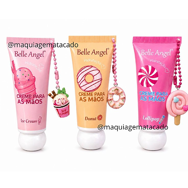Kit 03 Unidades Creme Para as Mãos Belle Angel RB069