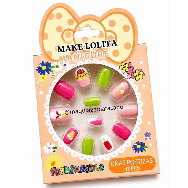 Unhas Postiças Autocolante Infantil ML1184