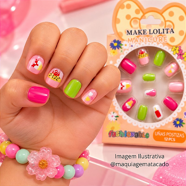 Unhas Postiças Autocolante Infantil ML1184