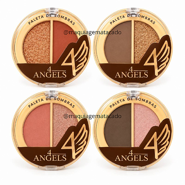 Kit 04 Unidades Paleta de Sombras 4 Angels BR1248