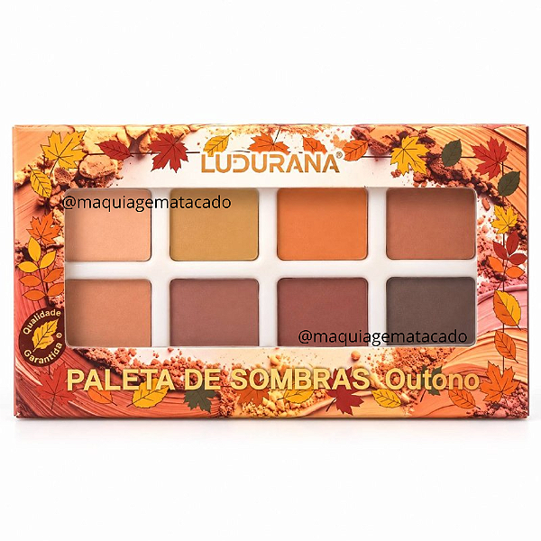 Paleta de Sombras 08 Cores Ludurana Outono B00456