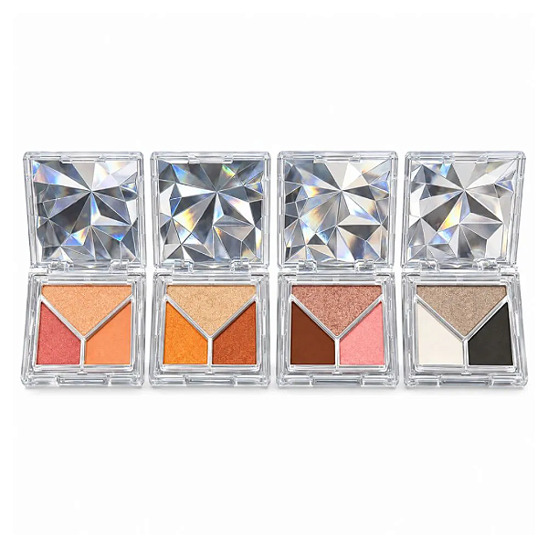 Kit 04 Unidades Trio de Sombras Coleção Snow Mia Make 638