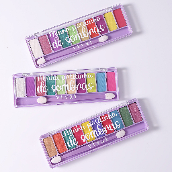 Kit 03 Unidades Minha Paletinha de Sombras Vivai 4037