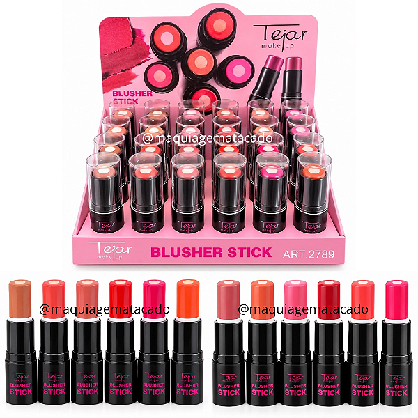 Blush Stick Tejar TJ2789 Atacado Box 24 Unidades