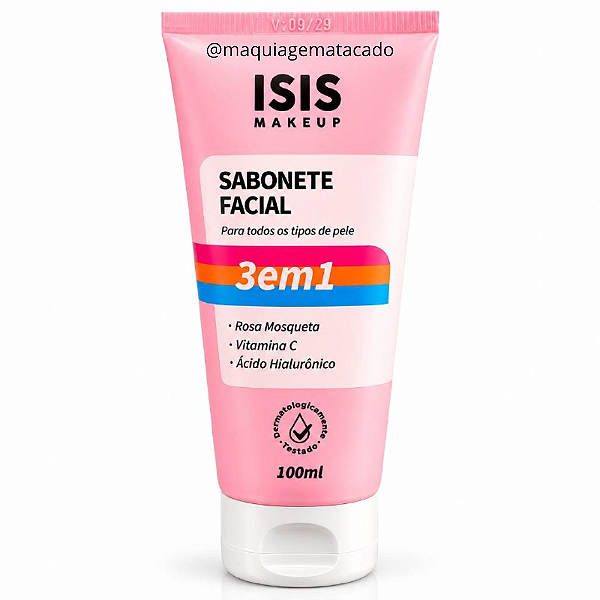 Sabonete Facial 3 em 1 Isis Makeup IS059