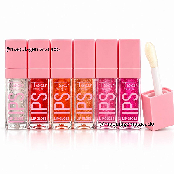 Kit 06 Unidades Lip Gloss Lips Tejar Makeup TJ2853