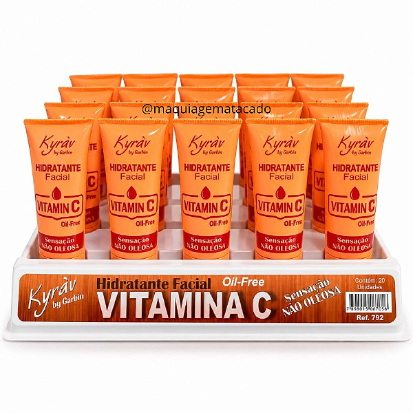 Hidratante Facial Kyrav by Garbin Vitamina C 792 Atacado Box 20 Unidades