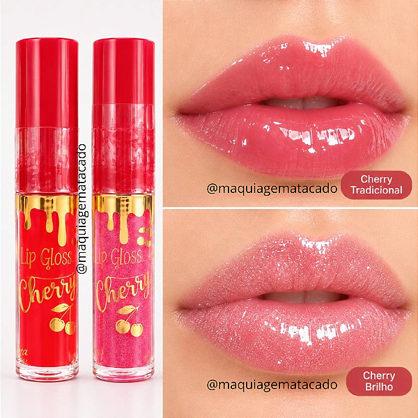 Kit 02 Unidades Lip Gloss Cherry Kyrav by Garbin KY707