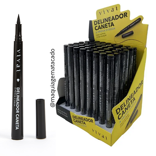 Caneta Delineadora A Prova D'Água Vivai 2189 Atacado Box 48 Unidades