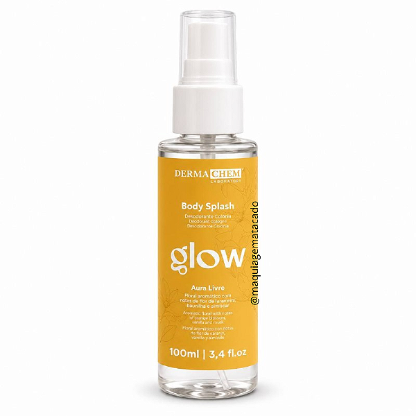Body Splash Glow Dermachem Aura Livre 100ml DM9833