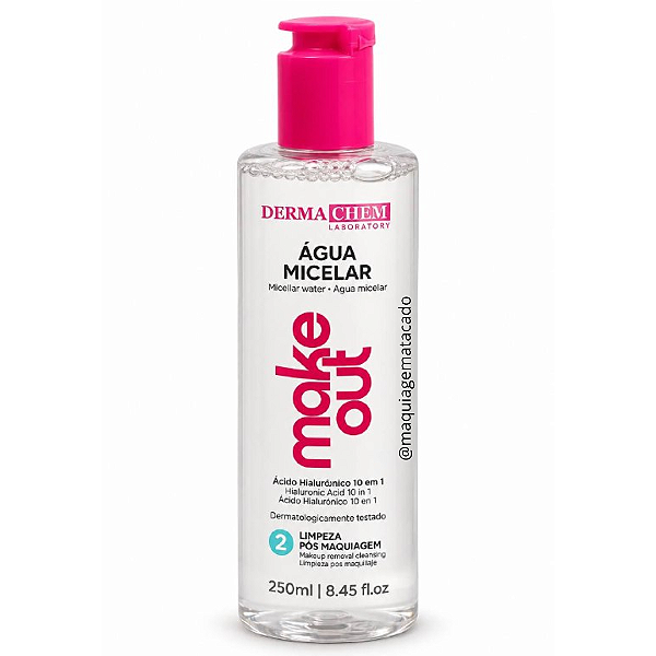 Água Micelar Ácido Hialurônico 10 em 1 Make Out Dermachem DM8704