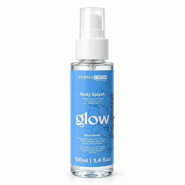 Body Splash Glow Dermachem Blue Velvet 100ml DM9831