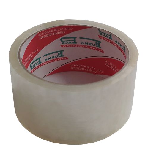 Fita adesiva p/ embalagens e caixas rolo 48x45 transparente
