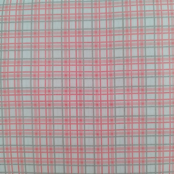 Tricoline xadrez rosa 50x150cm - Un