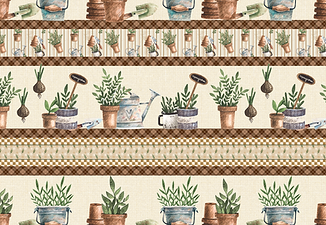 Tricoline digital faixas temperos 53x150cm - Un