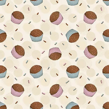 Tricoline digital mini brigadeiros 50x150cm - Un
