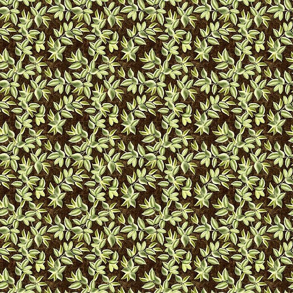 Tricoline digital folhagem limão siciliano 50x150cm - Un