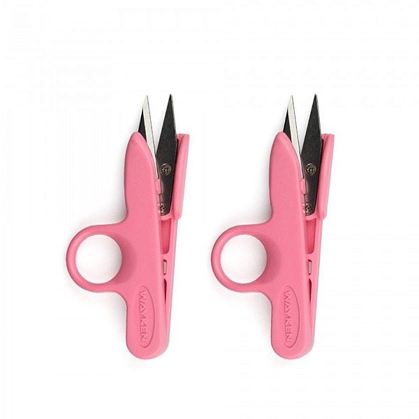 Tesoura de arremate rosa pastel - Un