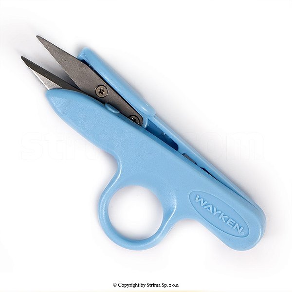 Tesoura de arremate azul pastel - Un