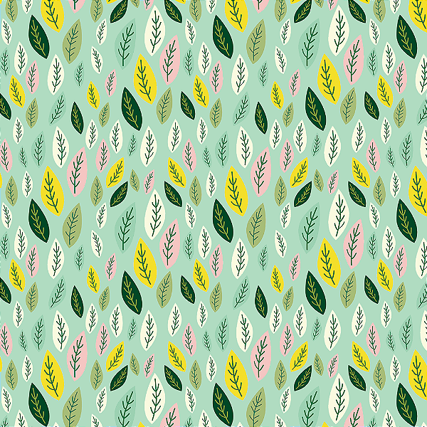 Tricoline folhas de limão 50x150cm - Un