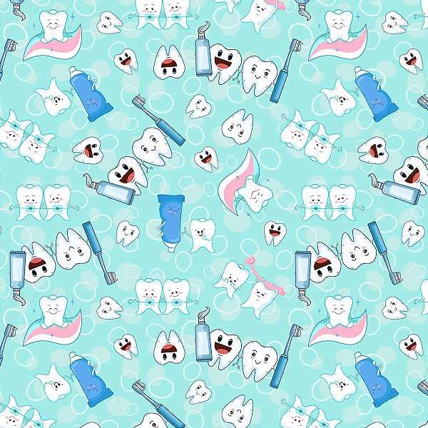 Tricoline digital dentinhos 50x150cm - Un