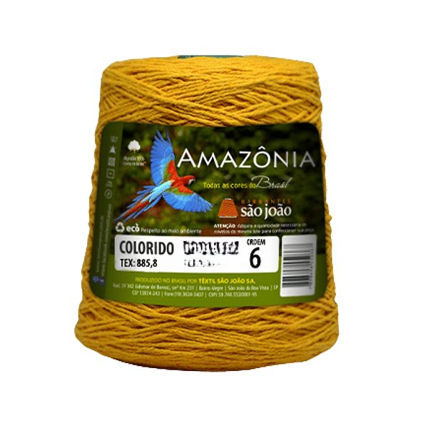 Barbante Amazônia Fio 6 600g São João - Mostarda - Un