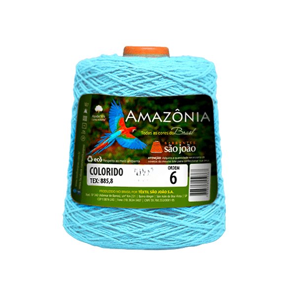 Barbante Amazônia Fio 6 600g São João - Aquamar - Un
