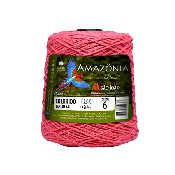 Barbante Amazônia Fio 6 600g São João - Goiaba - Un