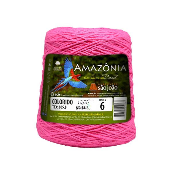 Barbante Amazônia Fio 6 600g São João - Pink - Un